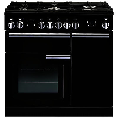 Rangemaster Professional+ 90 Gas Range Cooker Gloss Black Rangemaster Professional+ 90 Gas Range Cooker Gloss Black